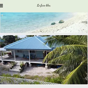 Séjour chez l'habitant Le Fare Bleu Rangiroa, Tiputa